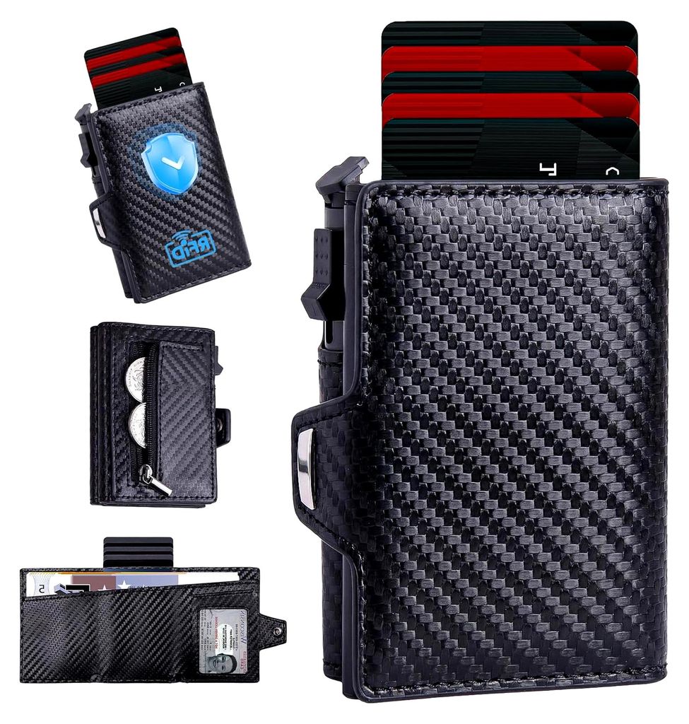 Herren Geldbörse mit Münzfach und RFID Schutz, Slim Wallet Produktbild 