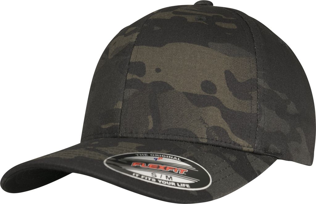Flexfit by Yupoong Multi Camouflage Baseballkappe RW7686 (L/XL) (Schwarz Multicam)