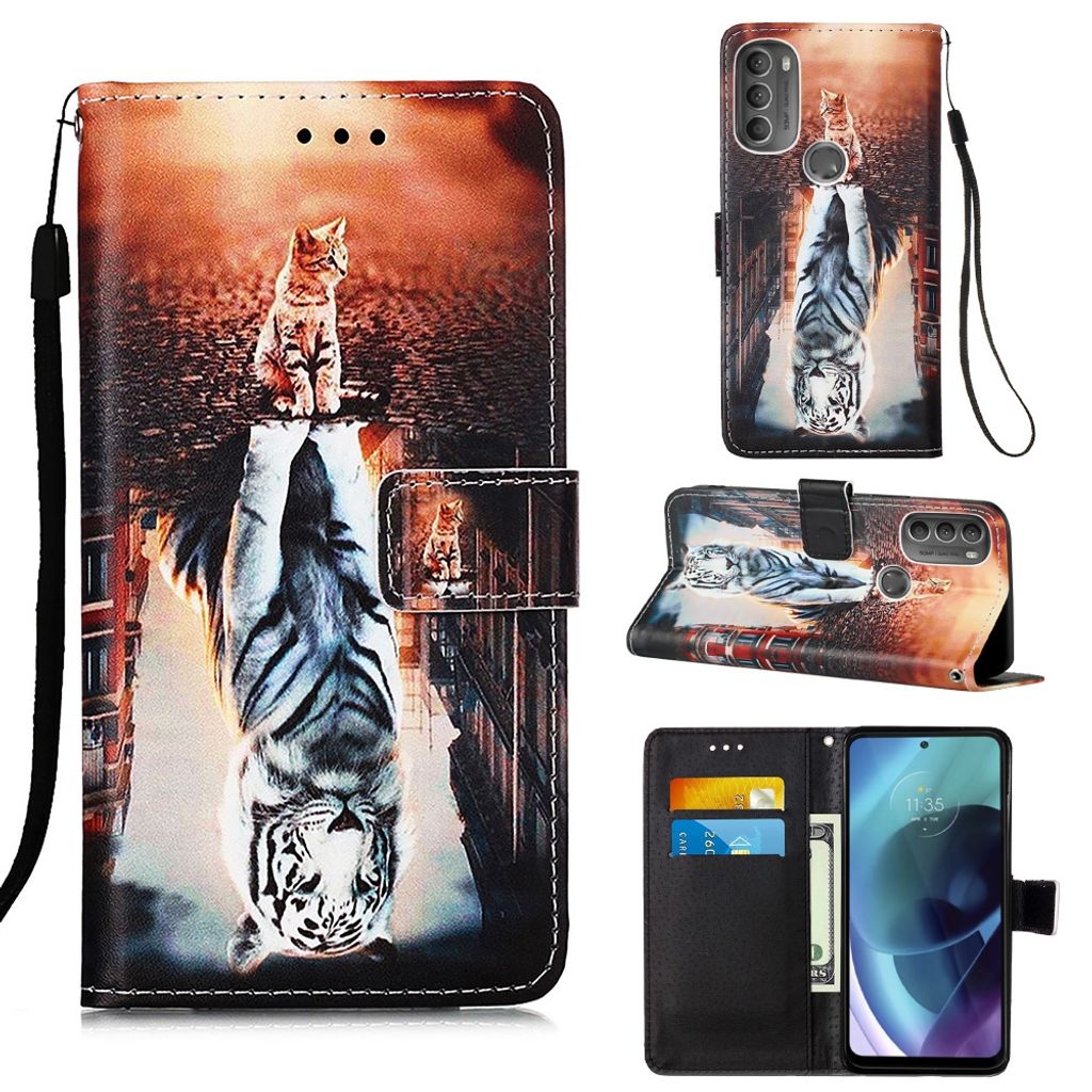 CADORABO Cover In Design Flip Con Chiusura Magnetica, Custodia Per MOTO G31 G41 Nero Di Notte 97201566