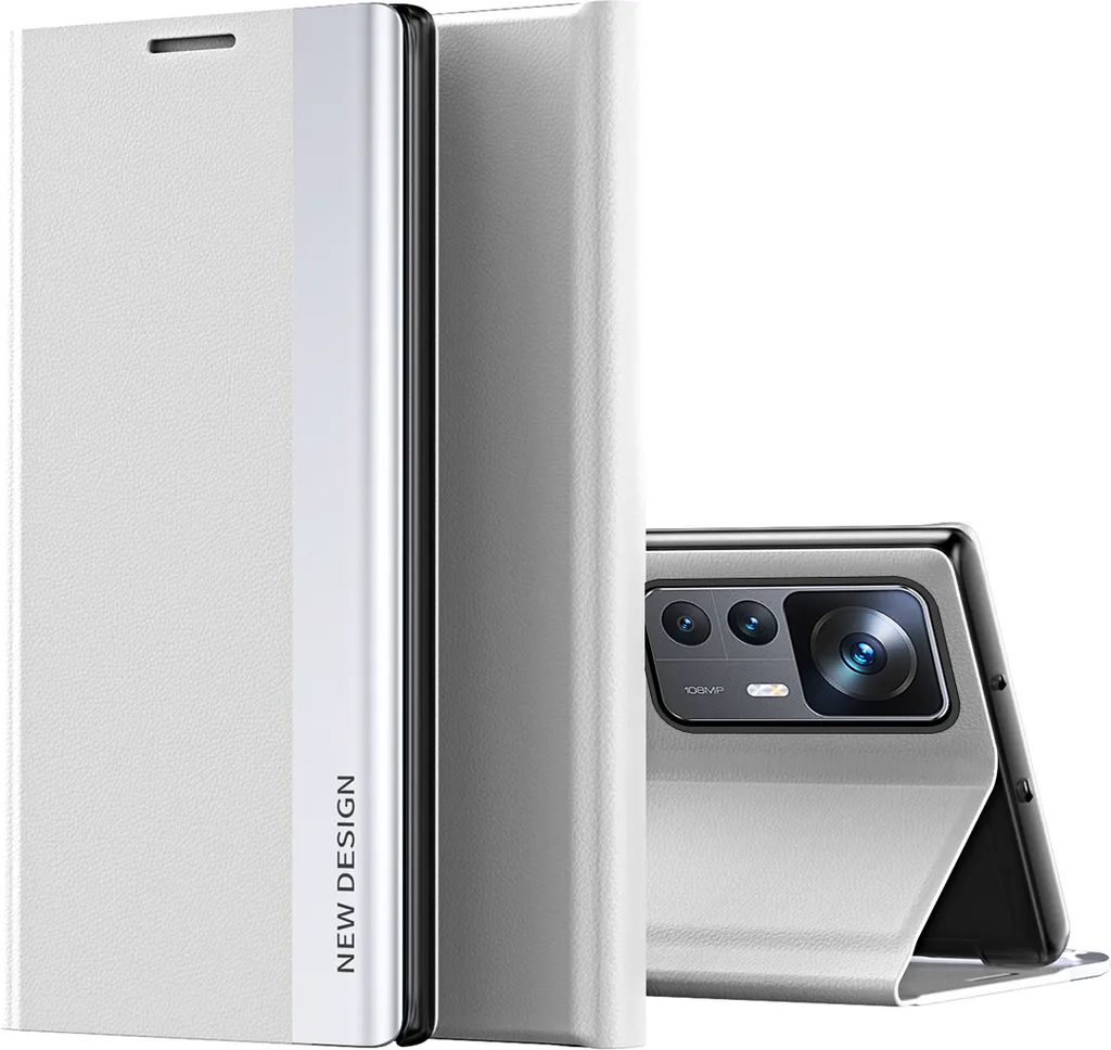 Custodia Trendy Xiaomi 12T Pro Bianco | Cover Stand per TikTok e Film