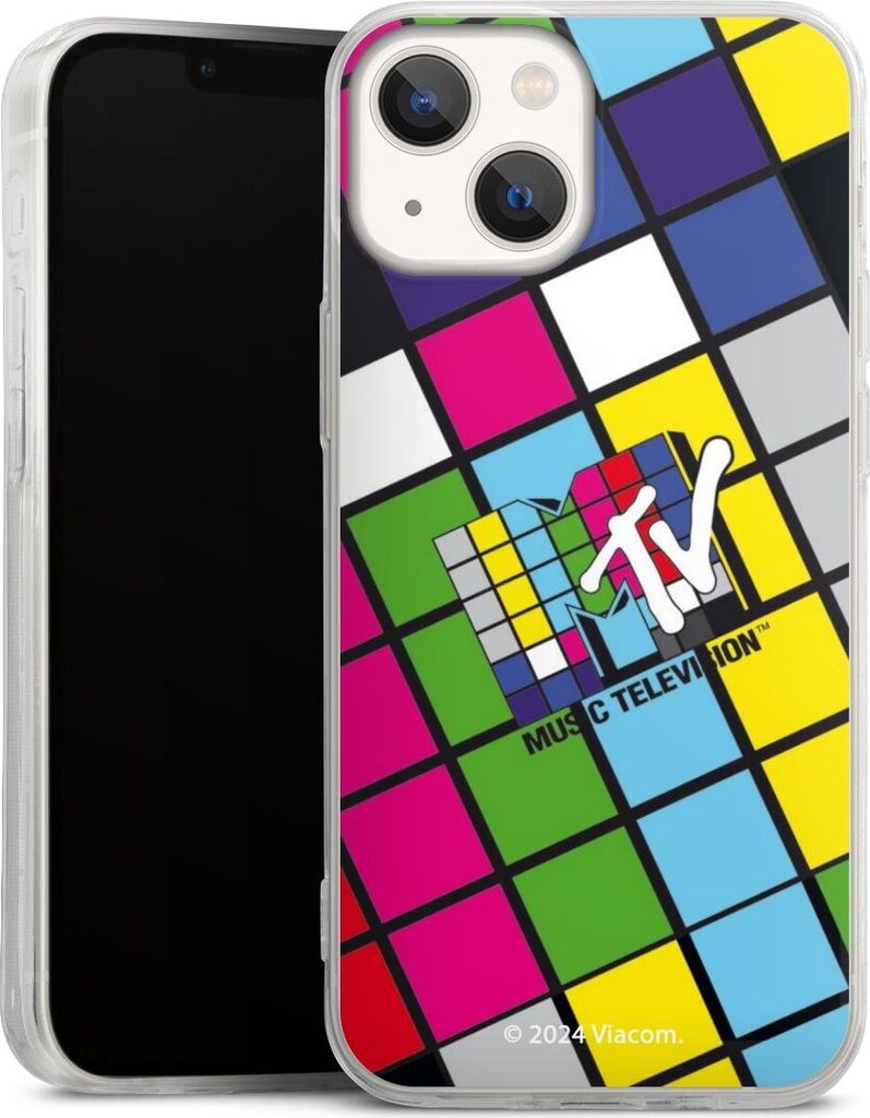 DeinDesign Slim Hülle für Apple iPhone 13 Mini Silikon Case Ultra Dünn Handyhülle Fanartikel Offizielles Lizenzprodukt MTV Music Televison