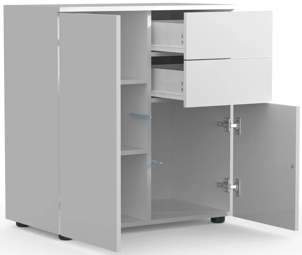 Petite commode Dalosa 4 tiroirs gain de place pour appartements