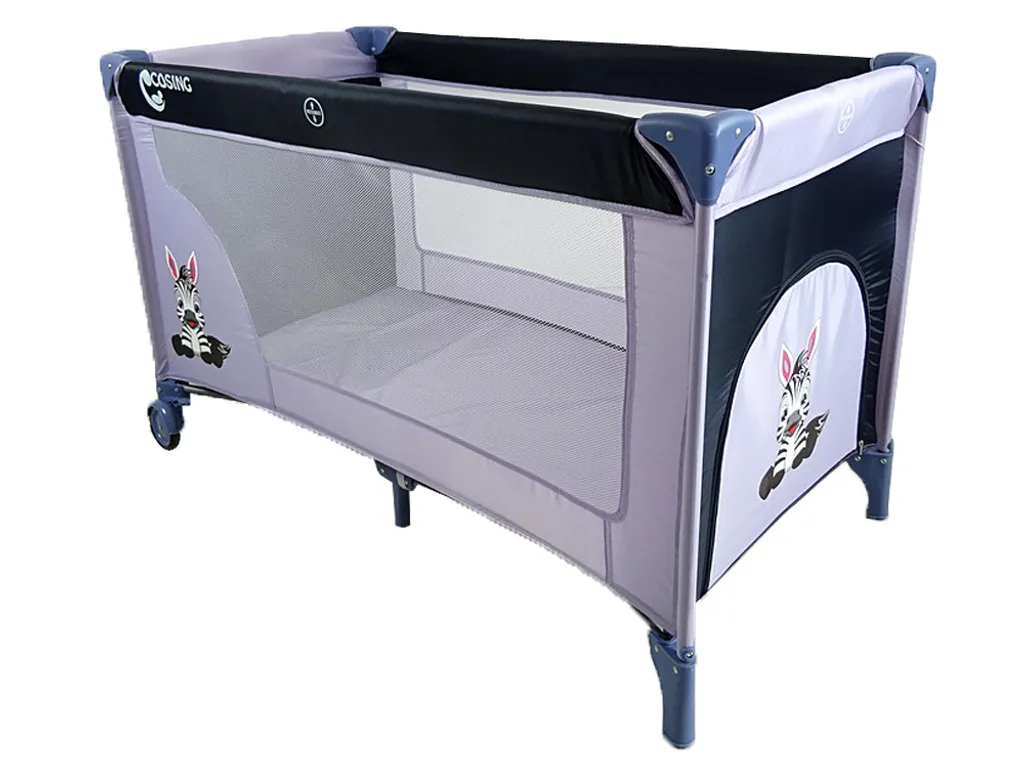 Lit de voyage COSING ADAM - Lit bébé pliable facile à transporter bleu