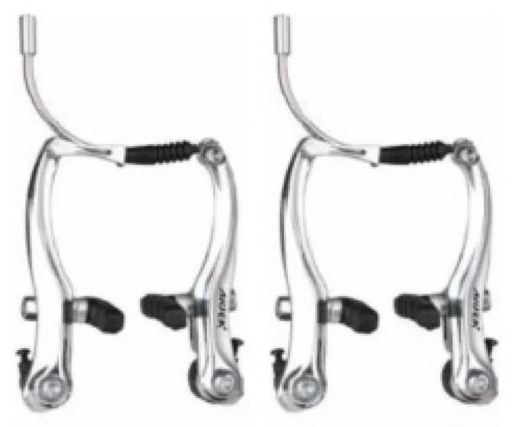 Bremse V-Brake Satz VR + HR silber 110 mm mit Anbauteilen Produktbild 