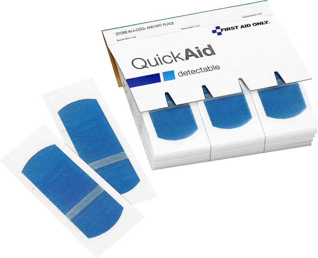 First Aid Only QuickAid Nachfüllpack detektierbare Pflaster (45 Stück)