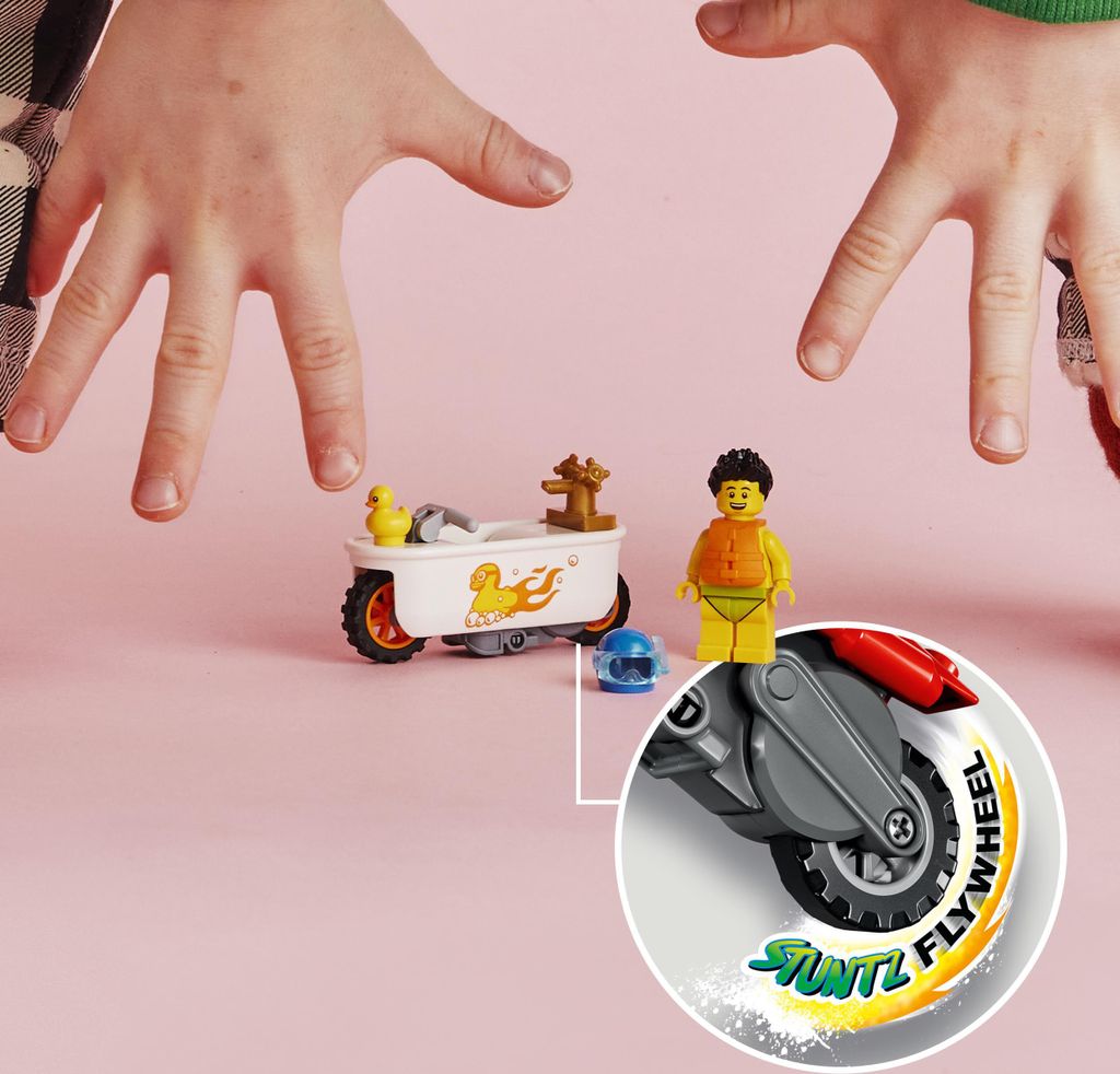 LEGO 60333 City Stuntz Badewannen-Stuntbike, Set mit Produktbild 5