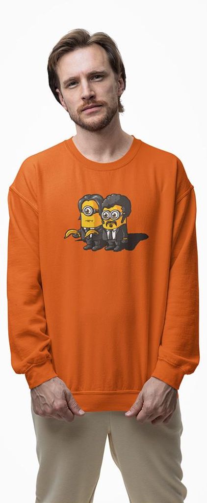 D&B Design Uni Pullover SWMO00030 Minions Orange-Größe S