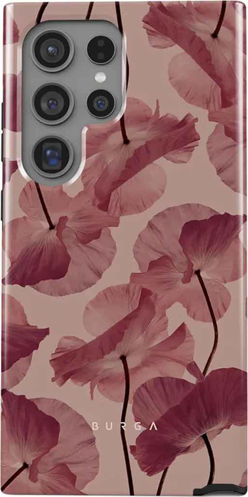 Cover Burga Galaxy S24 Ultra Tender Kiss - Design Rosso Ultra Resistente
