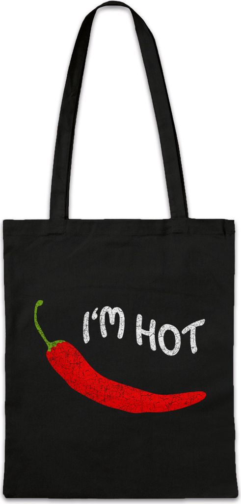 Urban Backwoods Chili I'm Hot, Stofftasche, Farbe: Schwarz