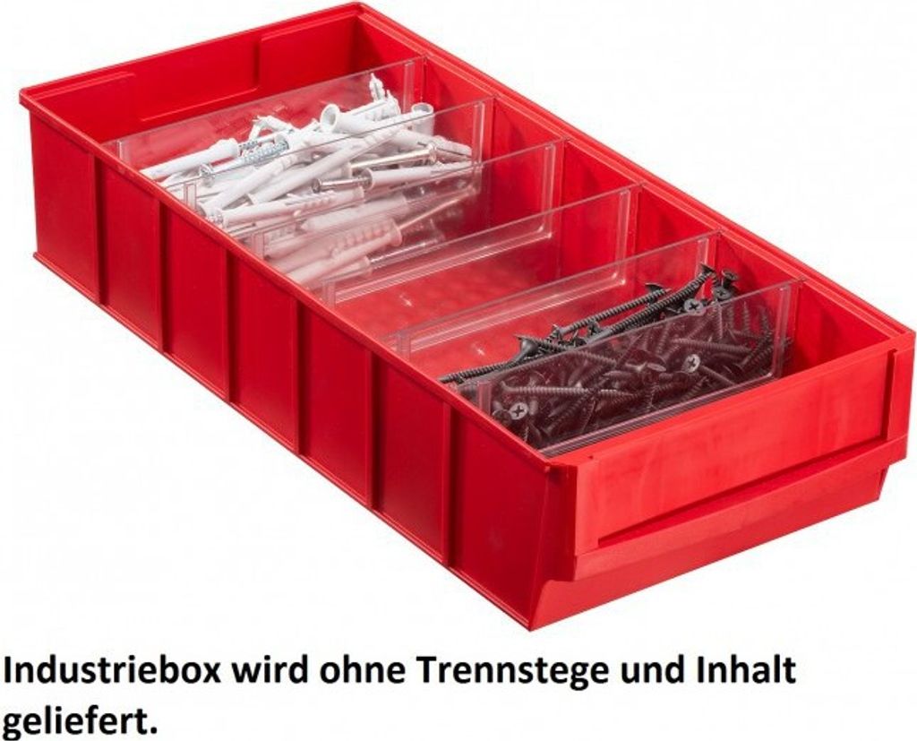 Industriebox 'ProfiPlus ShelfBox 400B, rot