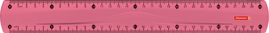 Règle 30 cm Tulipe lisible et stable pour en finir avec les traits ratés