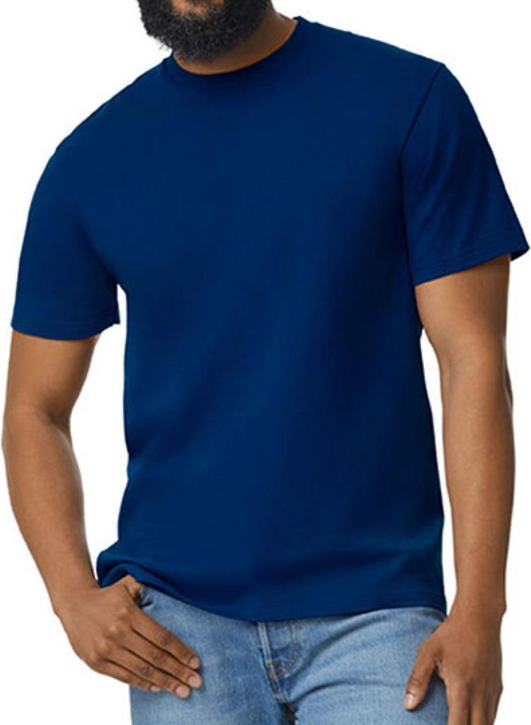 Gildan 65000 | Herren Softstyle Midweight Adult T-Shirt - Farbe: Navy - Größe: 4XL