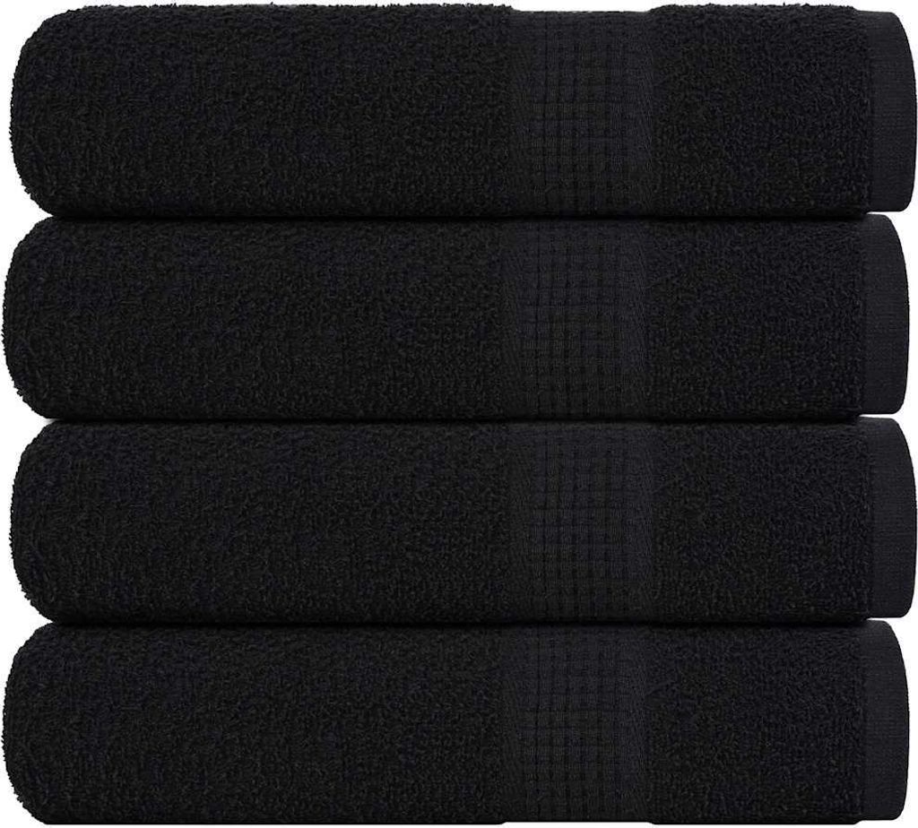 Handtücher FROGN 4 Stk. Schwarz 50x100 cm 360 g/m²