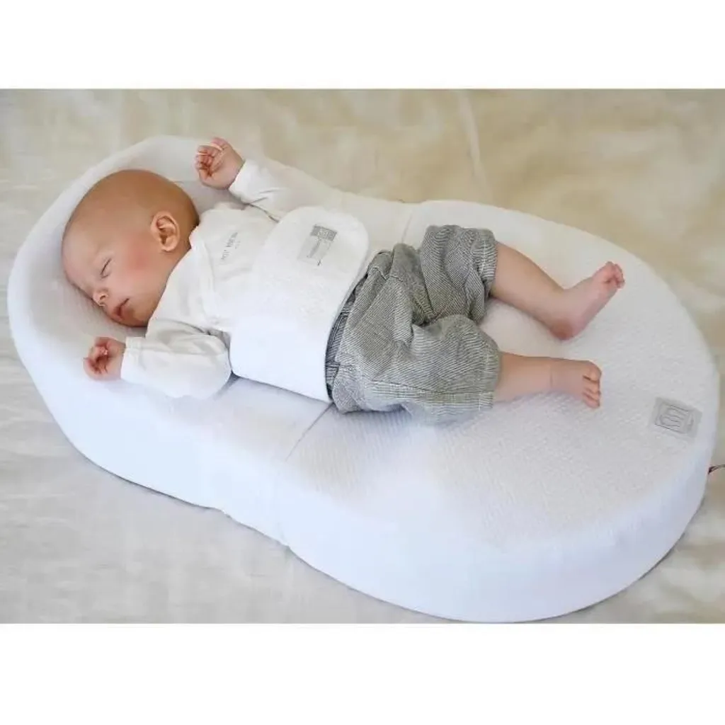 Matelas Ergonomique Cocoonababy Red Castle Blanc en Coton Doux Bébé - 3