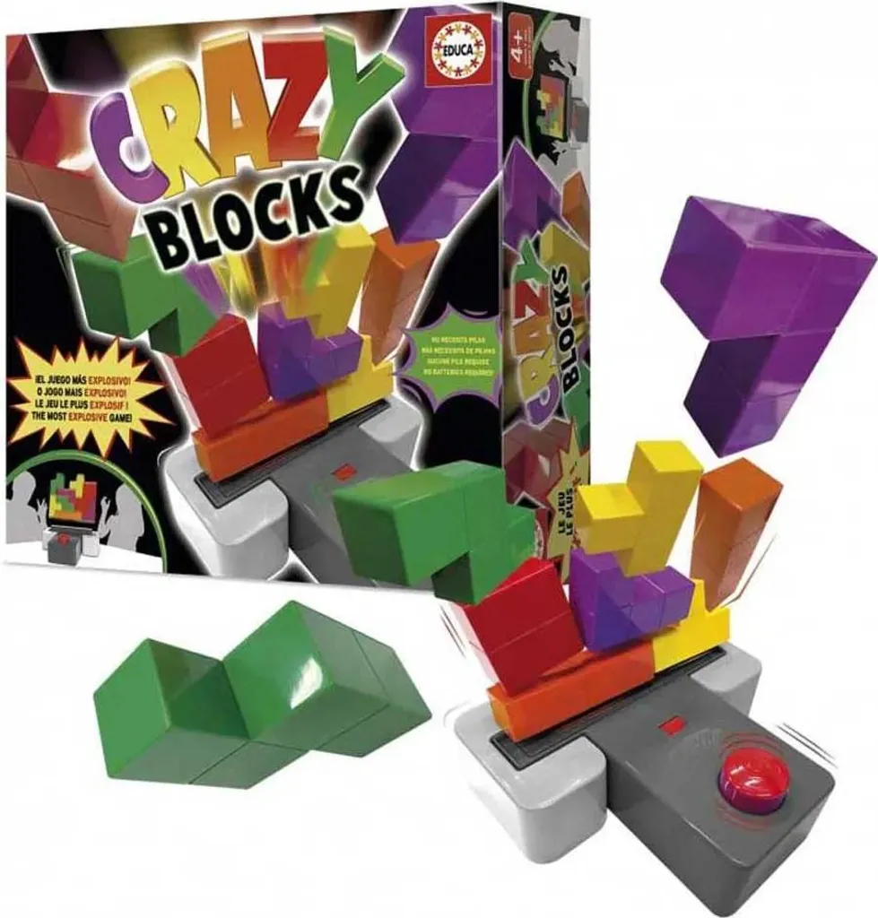 Jeu de Construction Crazy Blocks Educa Multicolore pour l'Éveil Créatif - 5