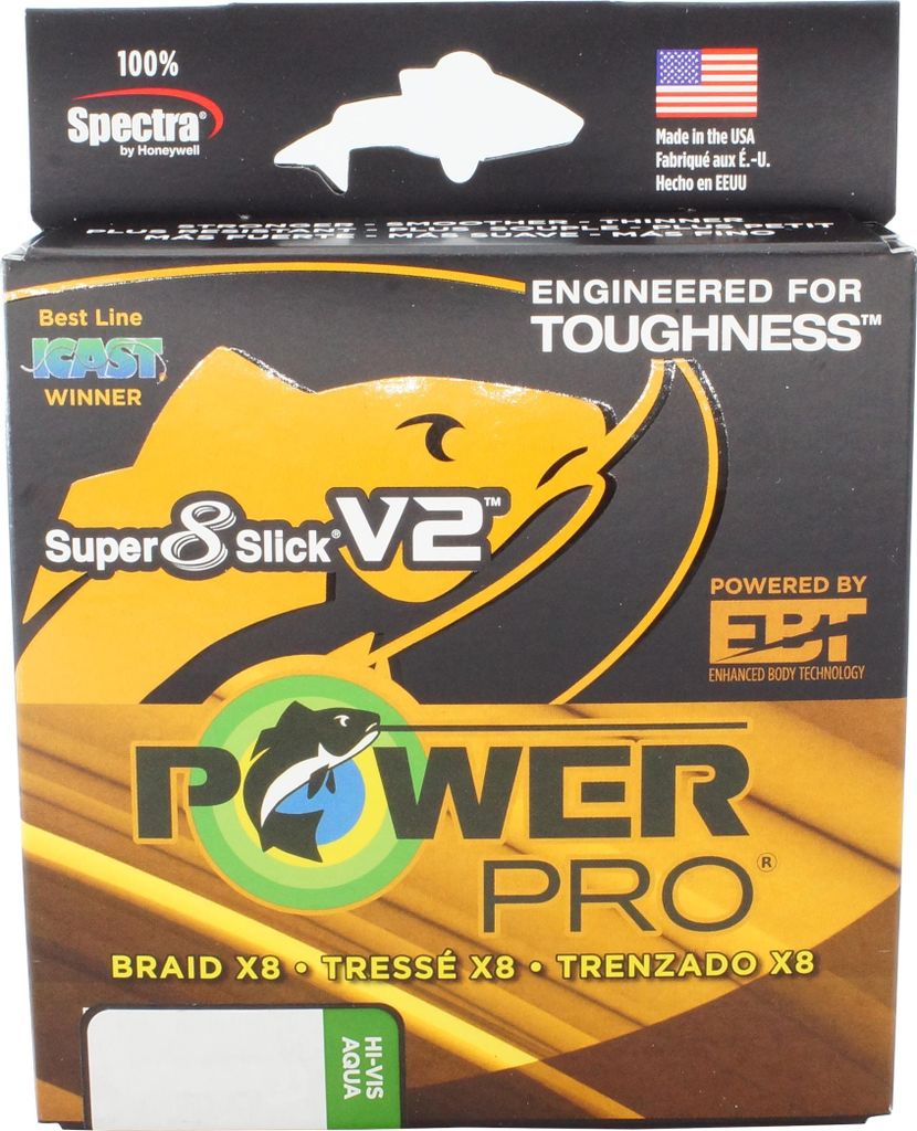 POWERPRO PowerPro Sup 8 Slick V2, 135m, 0,23mm, 17kg / 37,48lbs, grün, 8-fach Geflochtene Schnur, PPBISV213523AG