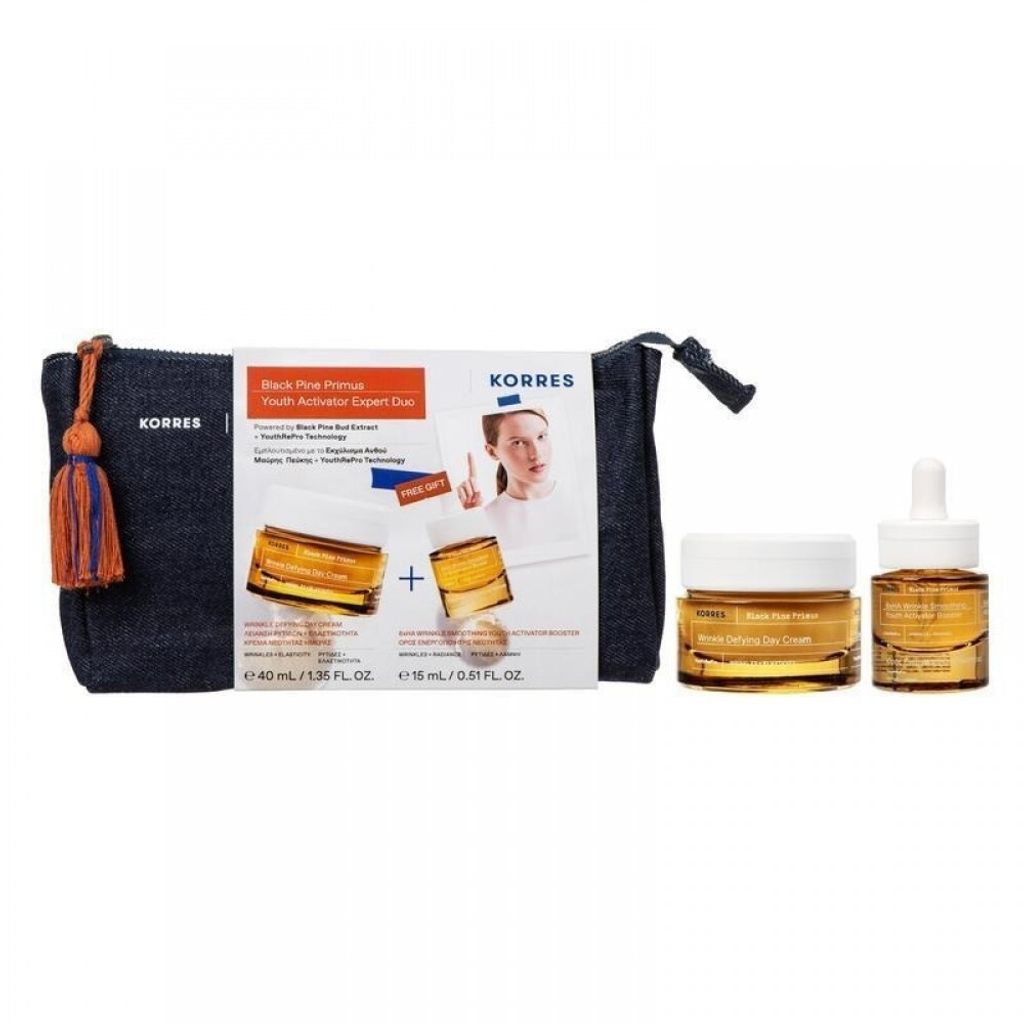 Korres Black Pine Primus Youth Activator Expert Duo Tagescreme 40 ml+Serum 15 ml