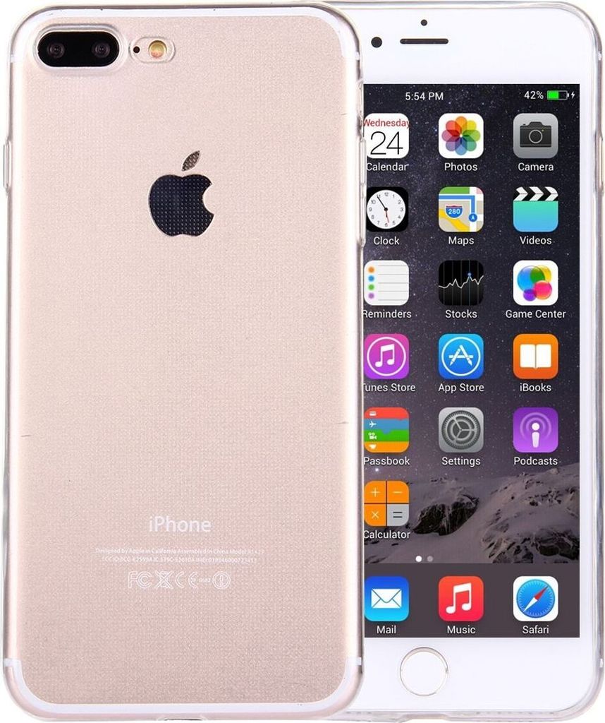 Apple iPhone 8 Plus Transparent Case Hülle Silikon