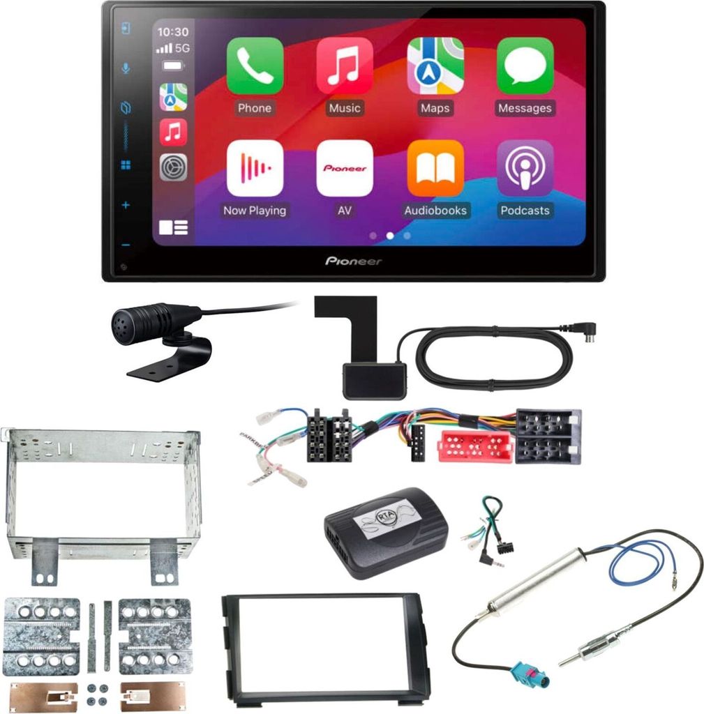 Pioneer SPH-DA77DAB CarPlay Android Auto Digitaltadio Einbauset für Kia Cee'd ED