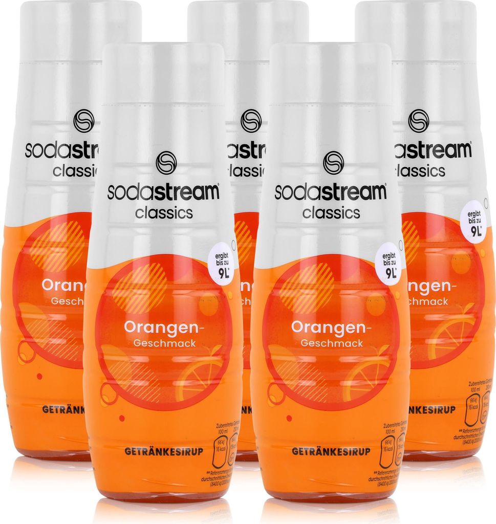 SodaStream Getränke-Sirup Softdrink Orangen Geschmack 440ml (5er Pack)