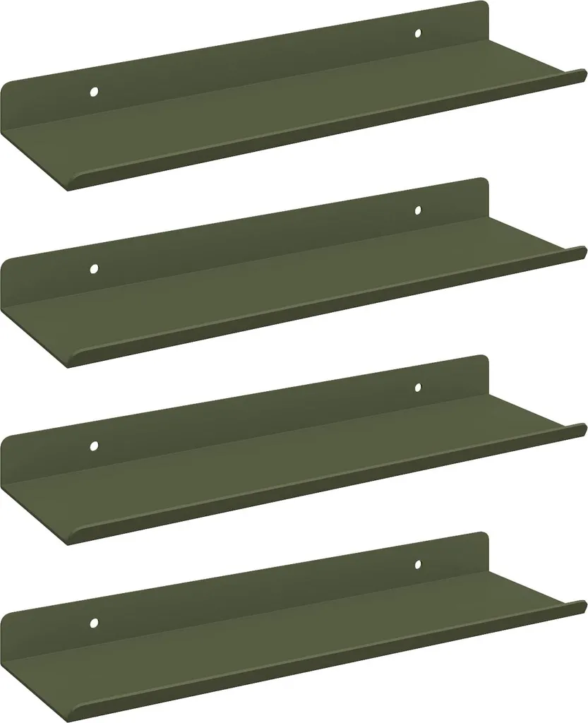 Crea il tuo Angolo del Cuore con le Mensole Verde Oliva 30x9 cm