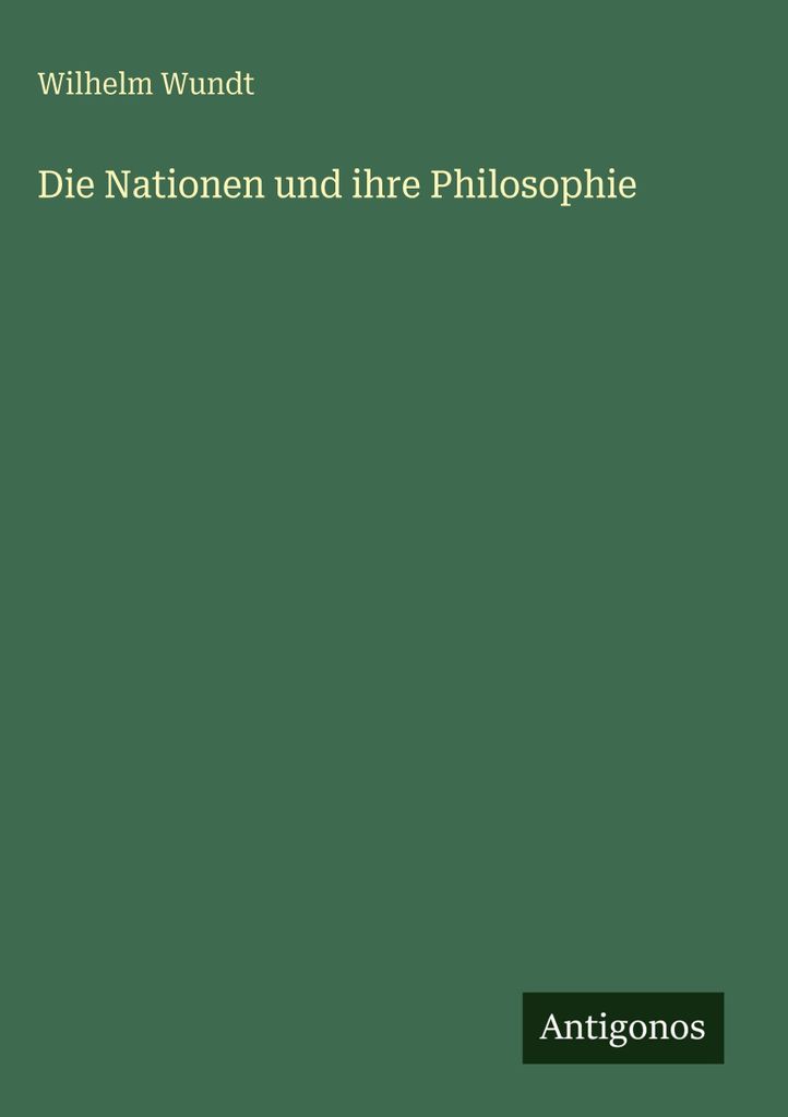Die Nationen und ihre Philosophie
