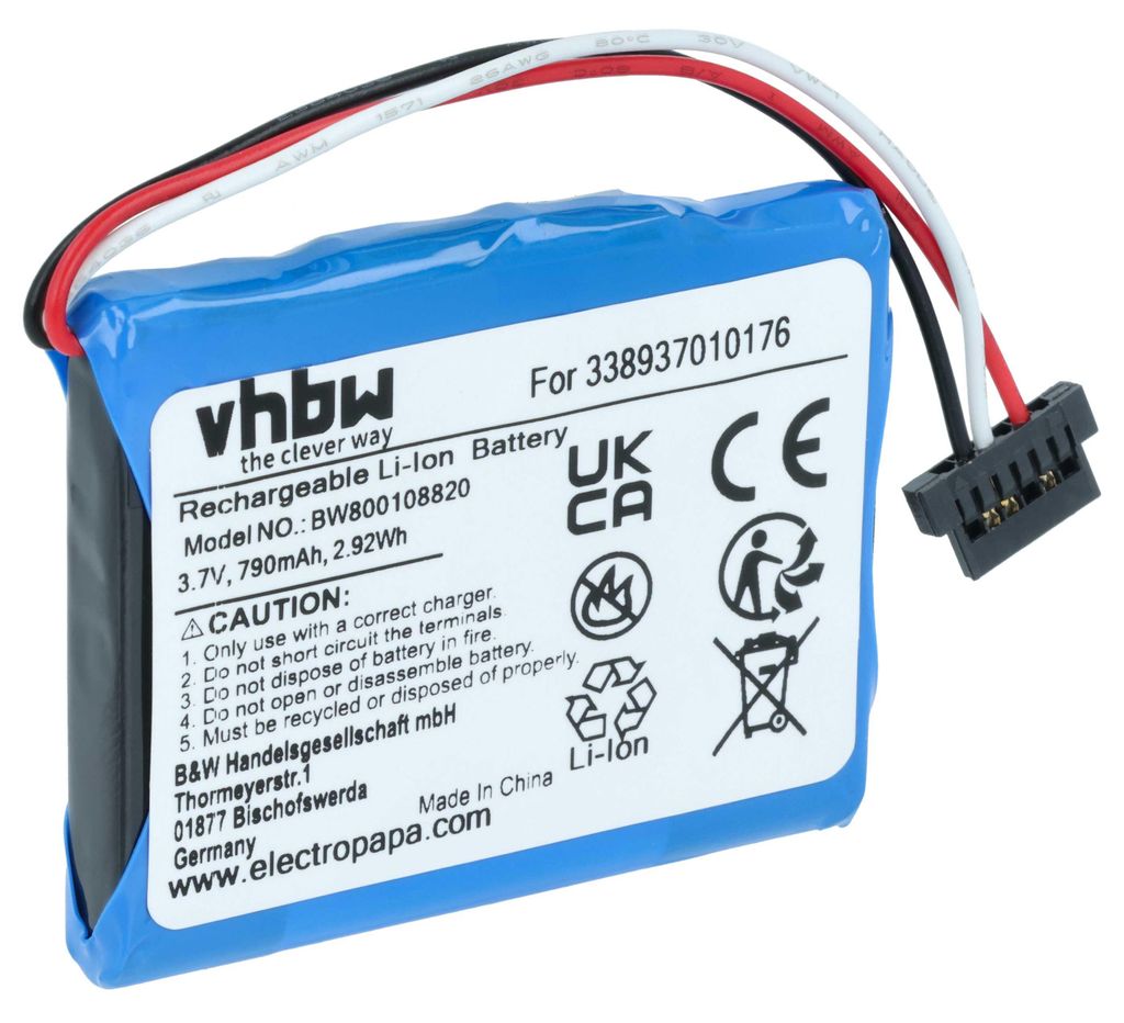 vhbw Akku kompatibel mit Pioneer CXE-2188, CXE-3272 GPS Produktbild 