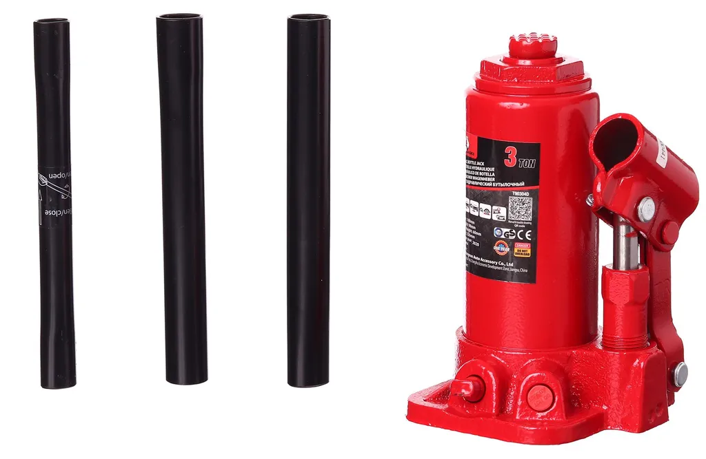 Cric hydraulique 3 tonnes Big Red T90304D avec valve de sécurité et vis