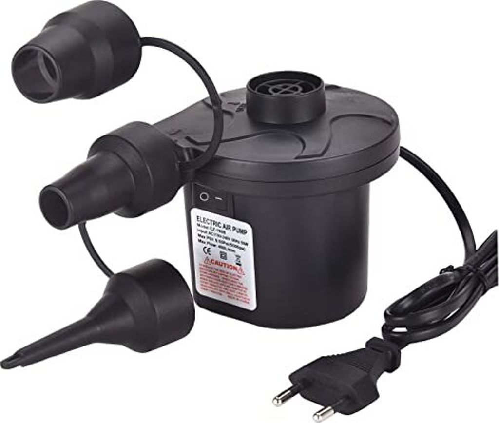 Elektrische Luftpumpenmatratze, 2 in 1 aufblasbare Deflation, Matratze 3 Düsen Matratzen, Pool, Schwimmring