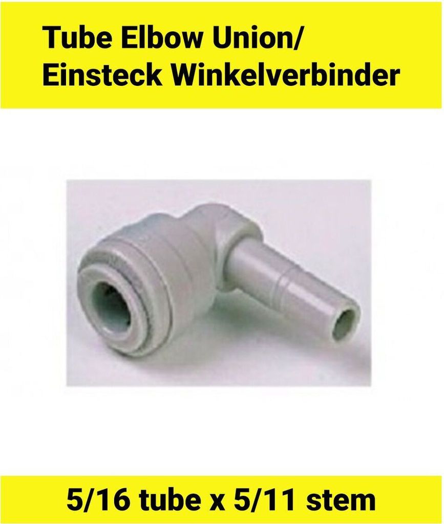 Einsteck Winkelverbinder 5/16tube x 5/16stem