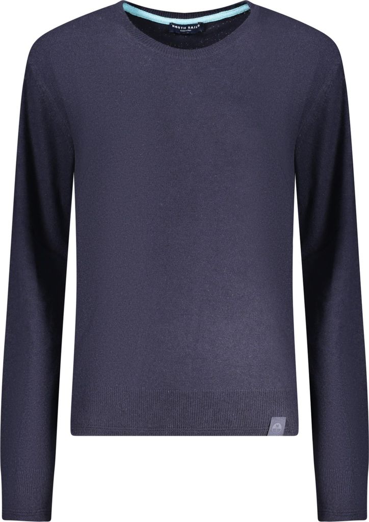 Damenpullover Blau: Stilvoller, umweltfreundlicher Langarmpullover