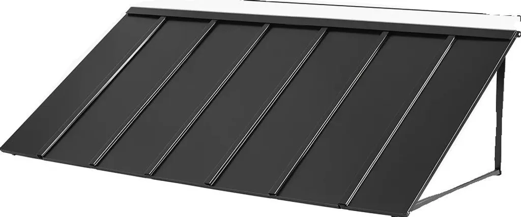 Auvent de porte 80 pouces avec structure en acier résistant aux UV