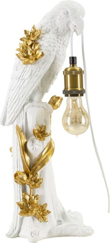 o Ferretti lampa stołowa papuga E27 20x20x50,5 cm białe Zdjęcie produktu 