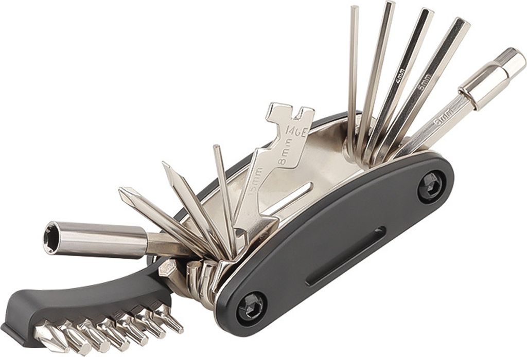 21-in-1-Fahrradwerkzeugsatz, Multitool, faltbares Design, Notfall-Wartungsschlüssel, Schraubendreher, tragbares Fahrradreparaturwerkzeug