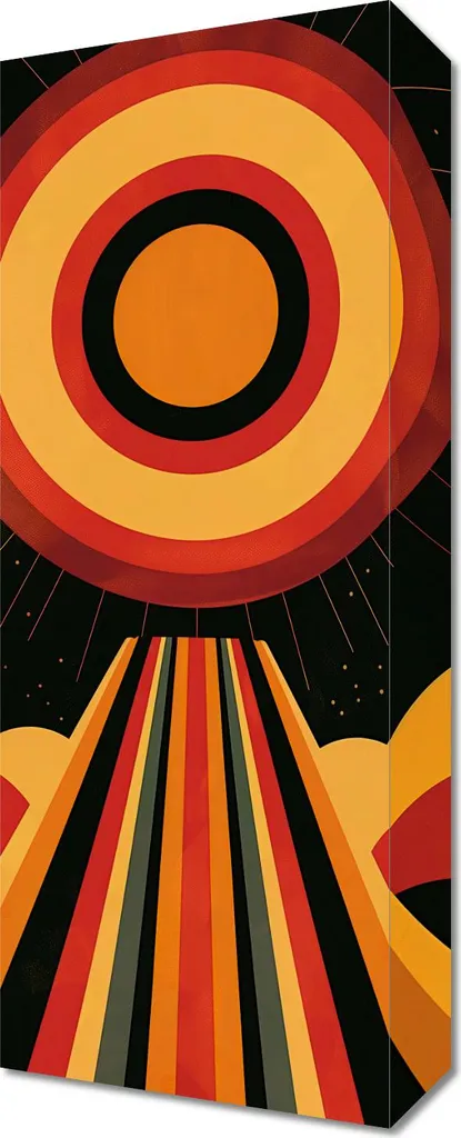 Quadro 20x50 cm Raggi di Vitalità - Decorazione Parete Moderna Online