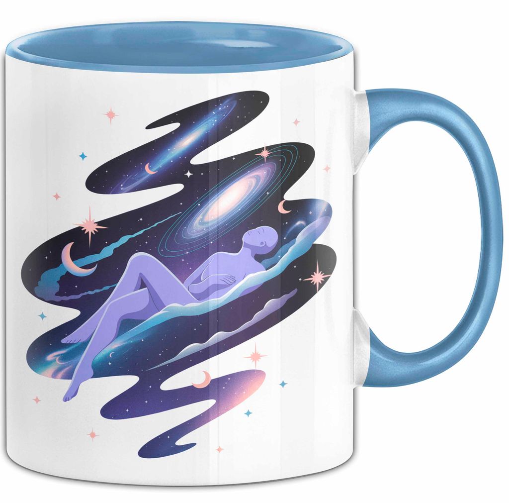 Klarträumer Tasse Geschenkidee für Traum Entdecker (Blau)