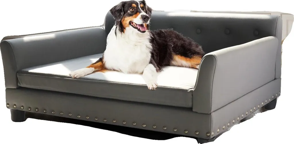 Canapé pour animaux domestiques Design L Robuste et Confortable Gris