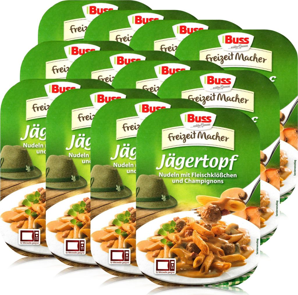 Buss Jägertopf Nudeln mit Fleischklößchen 300g