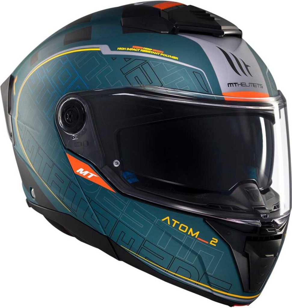 Mt Helmets Atom 2 Sv Destiny Modularhelm Blau XS Blau XS