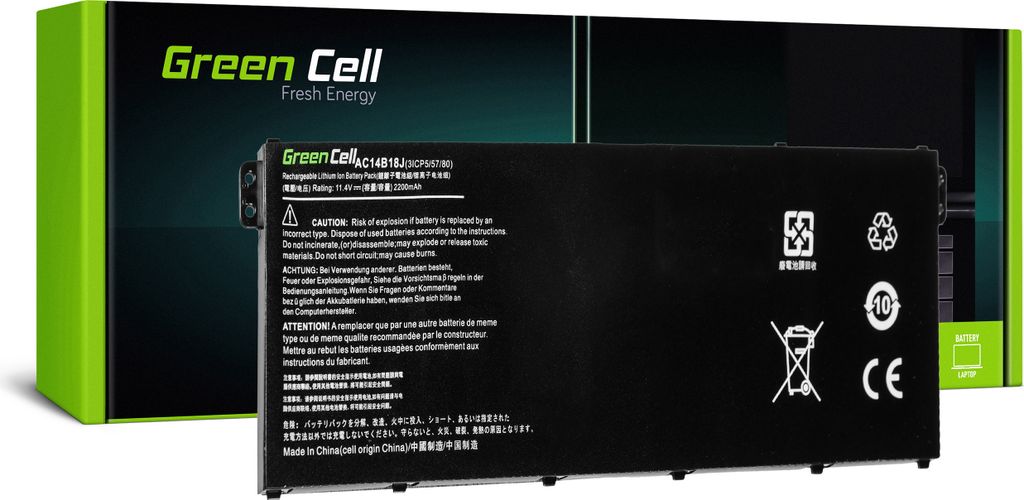 GC AC14B13J AC14B18J Akku für Acer Aspire ES1-111M ES1-131 ES1-521 ES1-522 ES1-531 ES1-533 ES1-571 ES1-731 ES1-731G, Acer Chromebook 11 CB3-111 ...