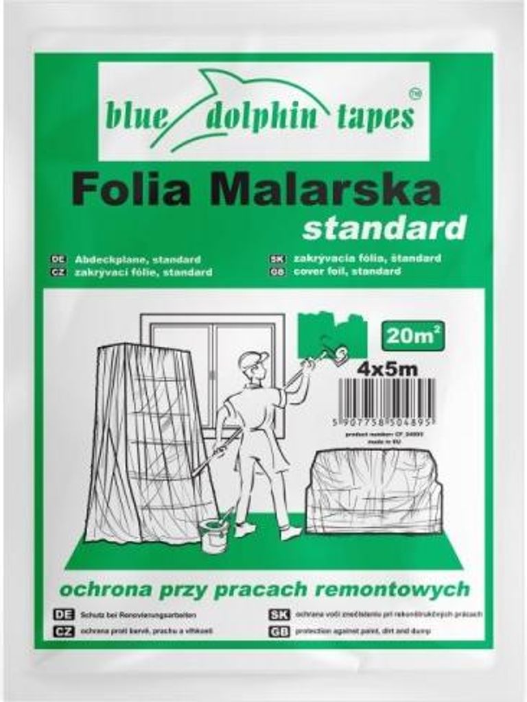 Film de couverture LDPE, transparent, 4 my, 4 x 5 m Image du produit 