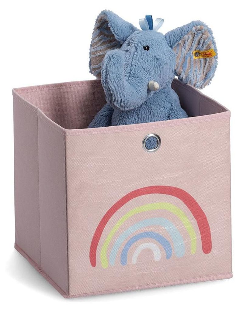 Zeller aufbewahrungsbox kinderzimmer regenbogen - Rosa - Produktbild 