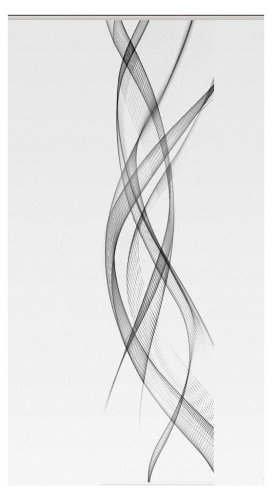 Schiebevorhang FERROL Digitaldruck, Stoff, grau, 245 x 60 cm