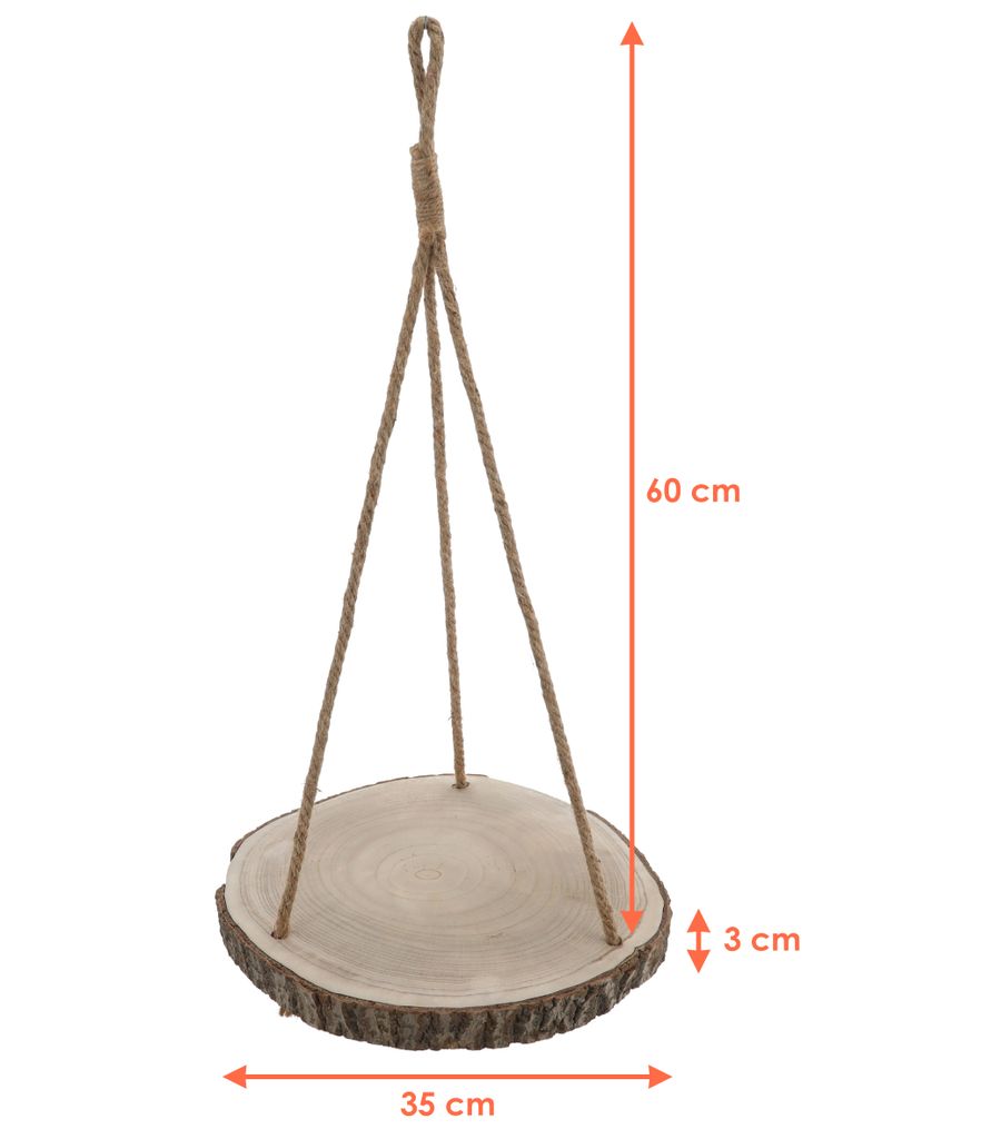 Deko Baumscheibe mit Rinde - 35 cm - Holz Scheibe mit Produktbild 2