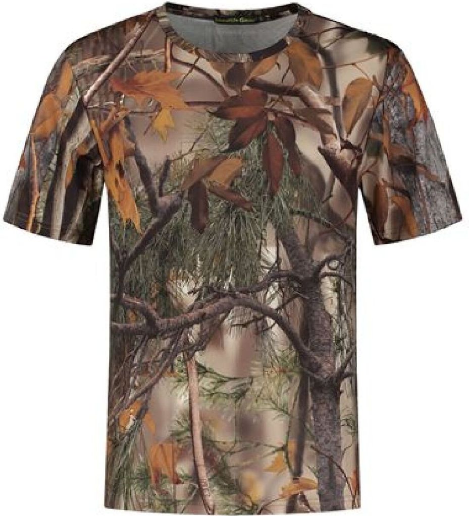 Stealth Gear kurze Ärmel camo Wald drucken T-Shirt Größe XL