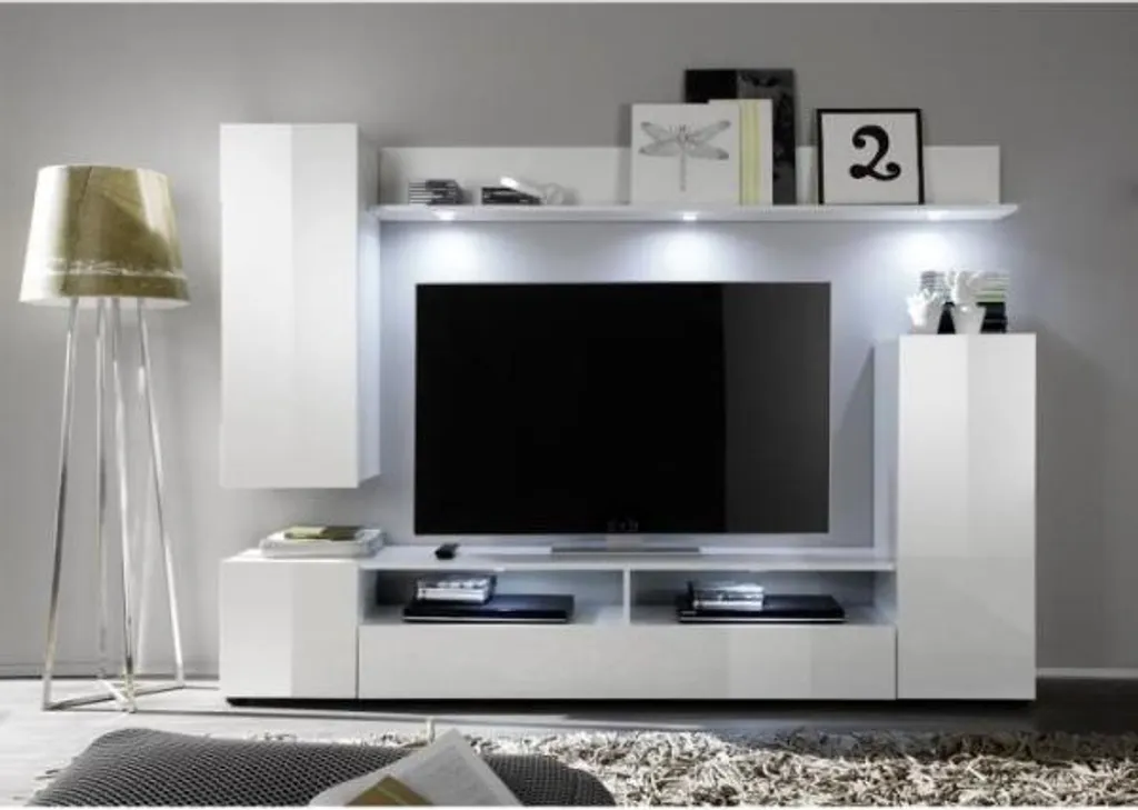 Meuble TV design 208 cm pour ranger tout votre matériel avec style DOS