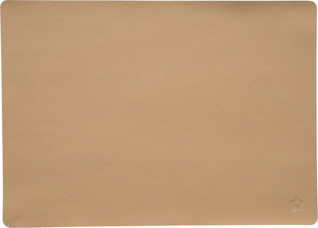 Pichler Kunstleder uni Tischset 12er Set 46 x 33 cm JAZZ Rechteck creme