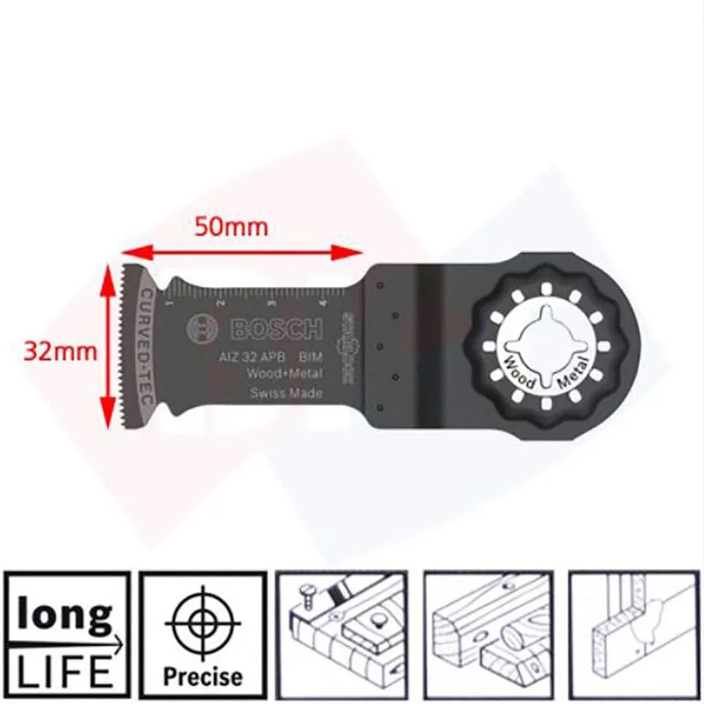 Bosch 2608664131 Starlock Set 5 Lame Multitool Professionale Taglio Legno Metallo - 30