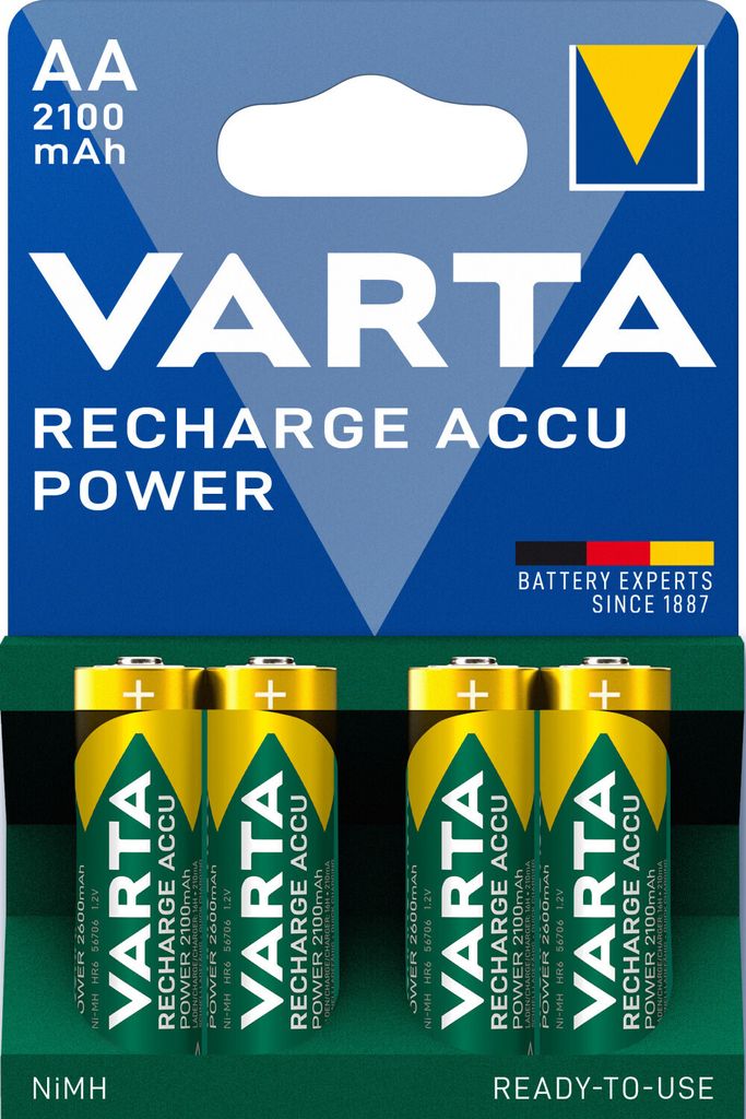 Bateria Varta RECHARGE Power AA HR6 2100mAh 4szt. Zdjęcie produktu 3