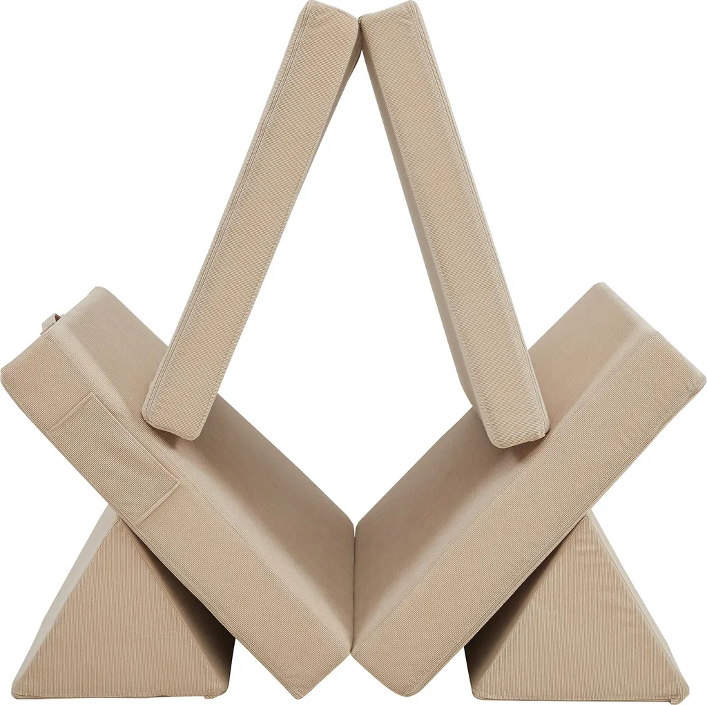 Divanetto Gioco Norhulta 5 Pezzi Schiuma Cord Beige - Design Montessori - 9